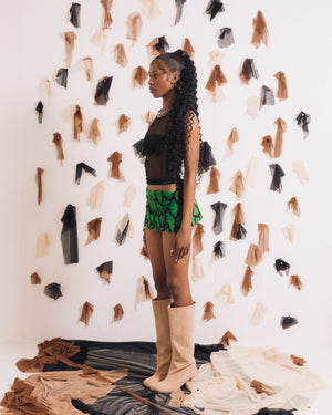 'Chameleon' Fur Skirt